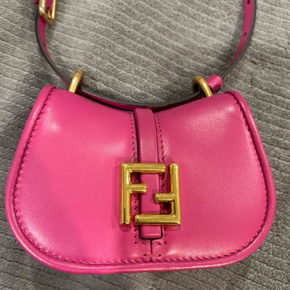 Fendi Pink Mini Bag with Gold Accents‎ - Picture 2 of 7